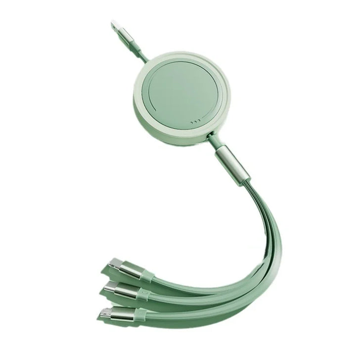 3 In 1 Fast Usb Charger Cord For Smartphones Portable & Colourful