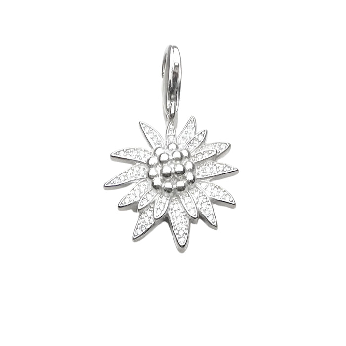 925 Sterling Silver Edelweiss Winter Pendant Fashion Jewelry For Women