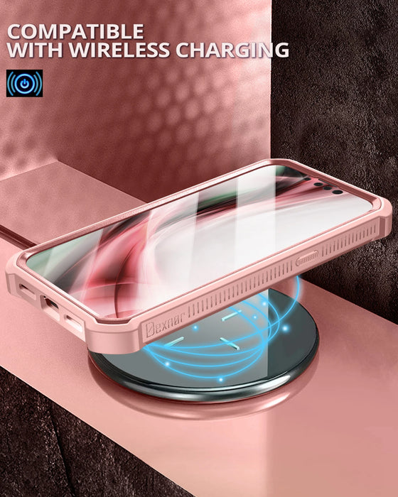 For Iphone 13 Mini Full Body Bumper Military Grade Armor Shockproof Shell Case Holder With Built-In Screen Protector