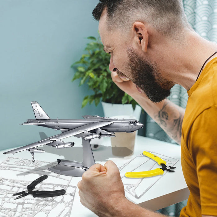 Diy 3D Metal Airplane Puzzle Kit 169 Piece