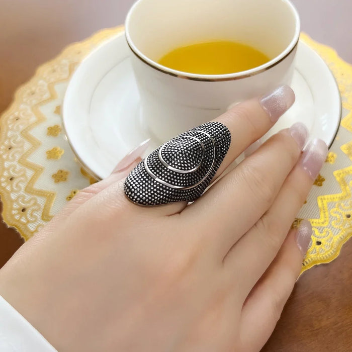 925 Sterling Silver Autumn Statement Ring Fine Jewelry For Women And Men Kathmandu Inspired