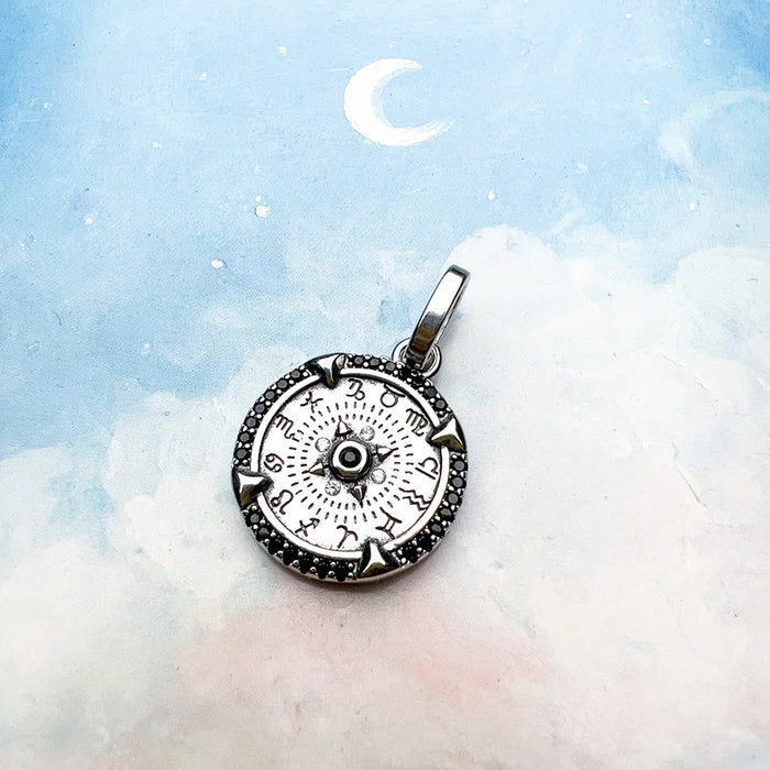 925 Sterling Silver Nature Elements Talisman Pendant Lucky Gift For Women & Men