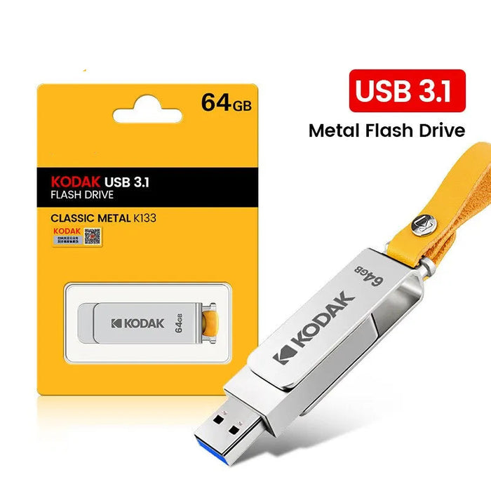 Kodak Metal USB Flash Drive 64gb / 128gb / 256gb High Speed Car Music
