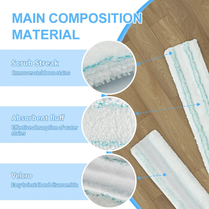 3 Pieces Wet & Dry Window Cleaning Cloths Microfiber Cleaner Replacement Cloths Compatible With Leifheit