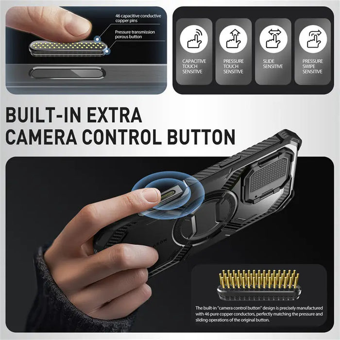 For Iphone 16 Armorbox Military Protection Shockproof Magnetic Magsafe Phone Case With Camera Control Button