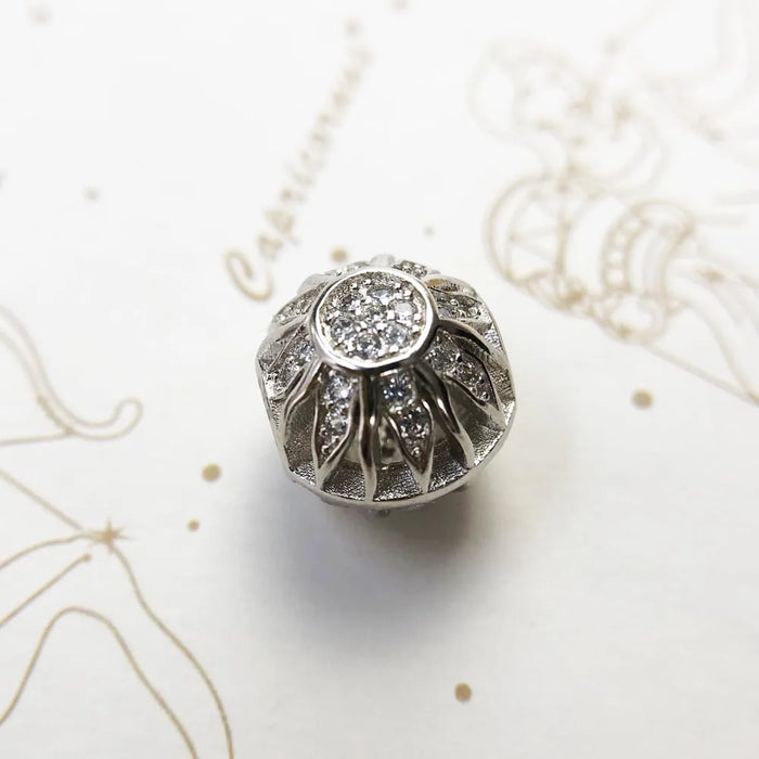 925 Sterling Silver Sun Beads Charm For European Bracelets Gift For Women And Men