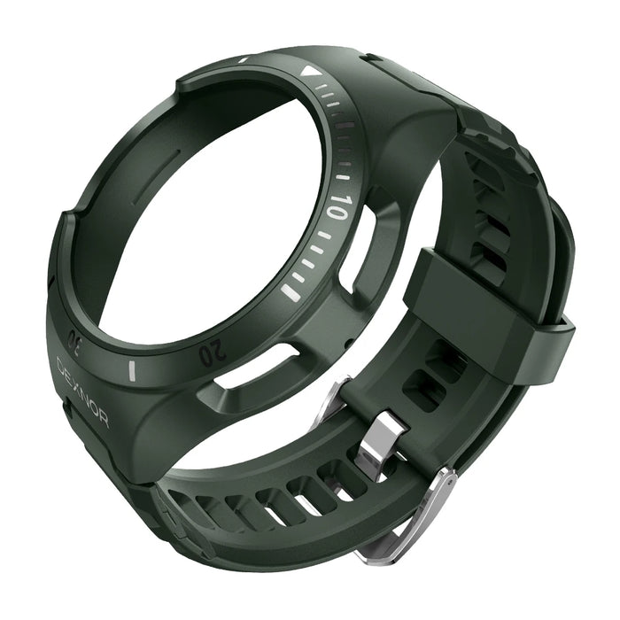 For Samsung Galaxy Watch 6 Classic 43Mm Adjustable Watch Band Rugged Grade Shockproof Uni-Body Design Case Sports Band