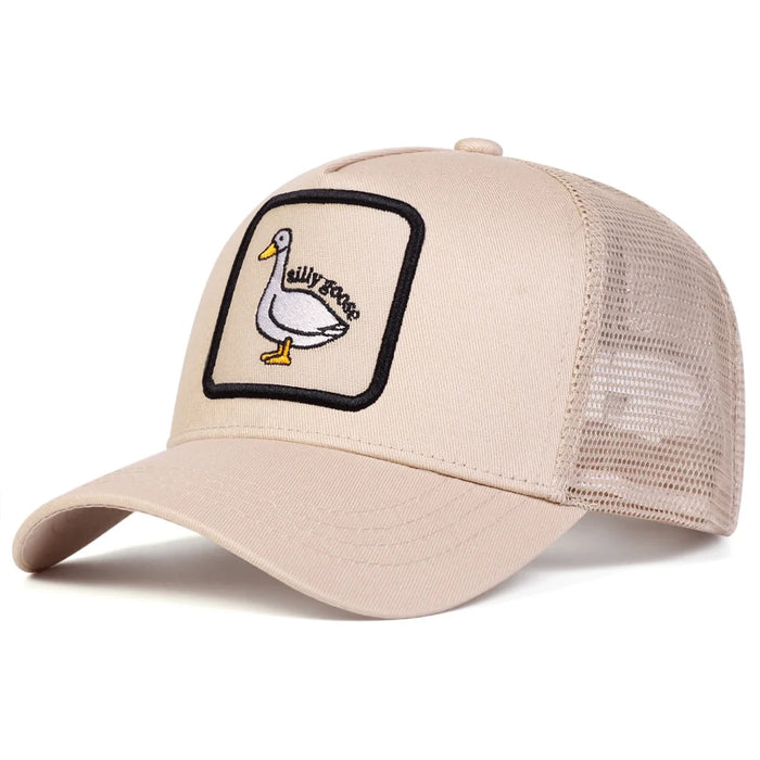 Embroidered Duck Baseball Cap Adjustable Sun Hat For Outdoor Activities