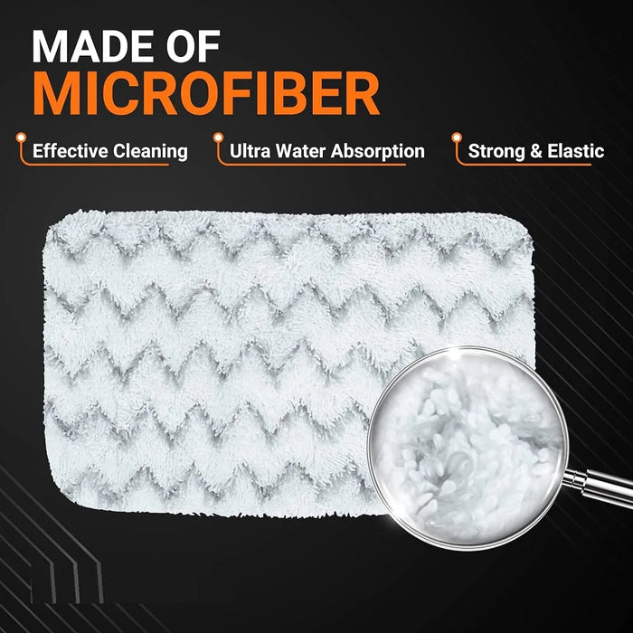 6 Pieces Steam Mop Pad For Bissell Powerfresh Vac & Steam 2747A 1132 1543 1632 1652 Symphony Vacuum And Steam Mop Series Model #1252