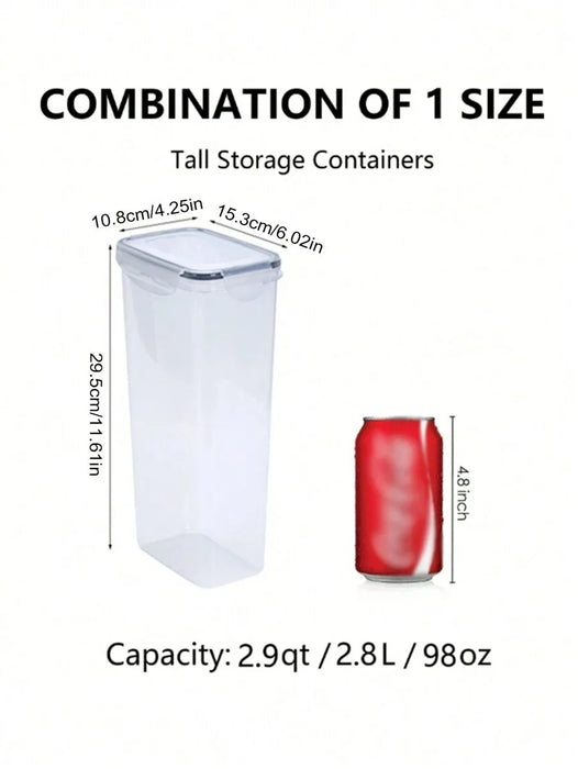 1 / 2 / 4 Piece 2.8L Airtight Food Storage Jars