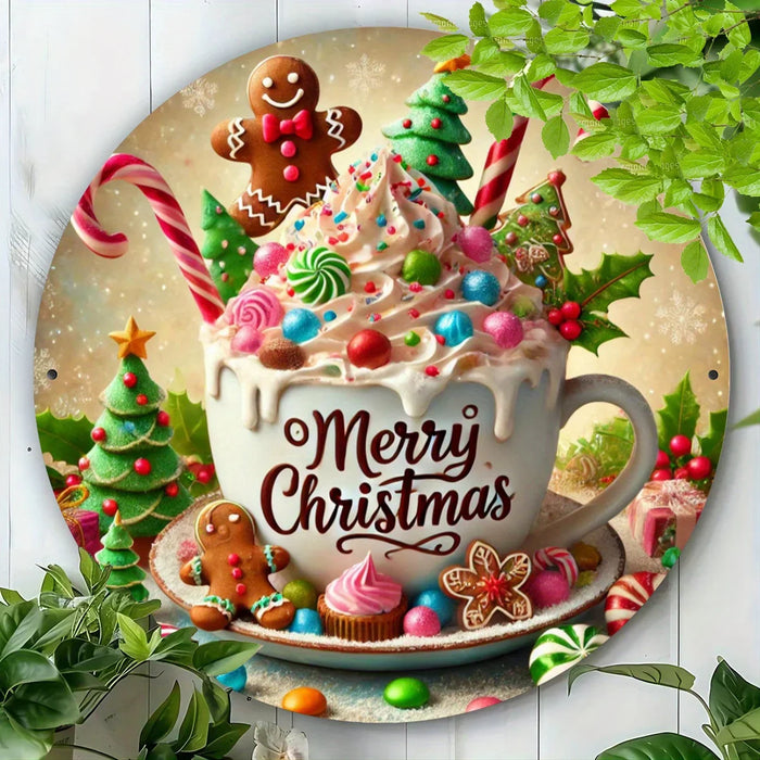 Rustic Christmas Coffee Wall Art Ideal For Home & Garden Perfect Holiday Gift