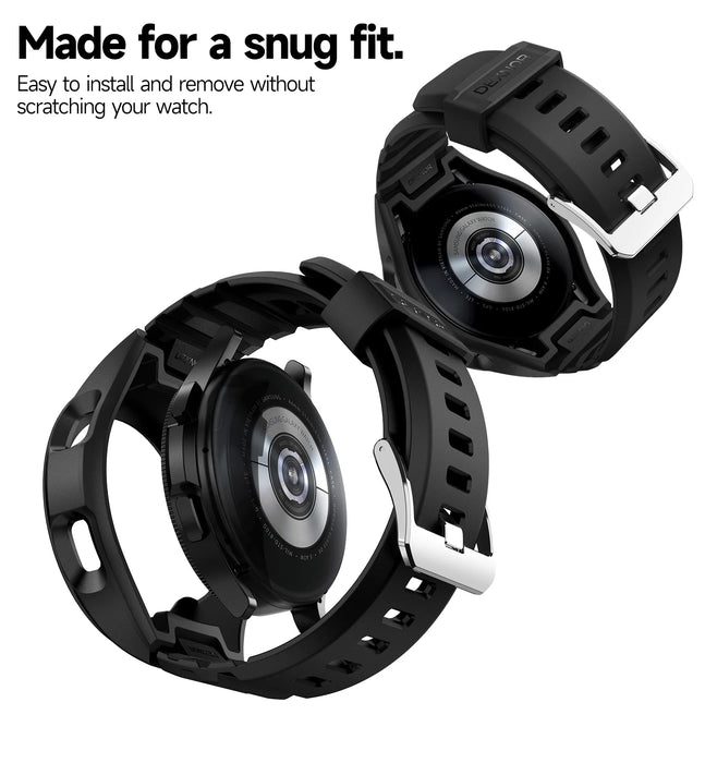 For Samsung Galaxy Watch 4 Classic 46Mm Adjustable Watch Band Rugged Grade Shockproof Uni-Body Design Case