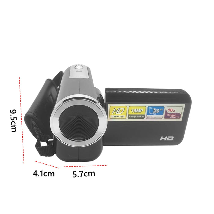 16Mp 720P Digital Camera 2.0 Inch Rotatable Screen Camcorder Video Camera 16X Digital Zoom Portable Dv Camera For Beginners