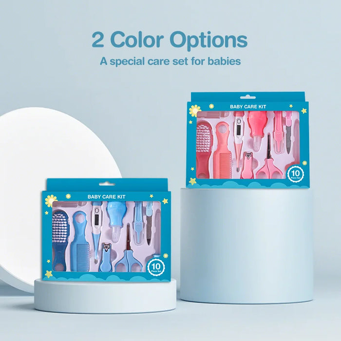 10 Piece Baby Health Kit Thermometer Grooming Tools Teether Toothbrush