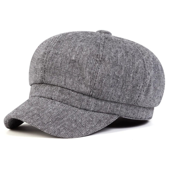 Stylish Unisex Newsboy Hat Spring / Autumn Retro Beret Cap Wild Casual Octagonal Design