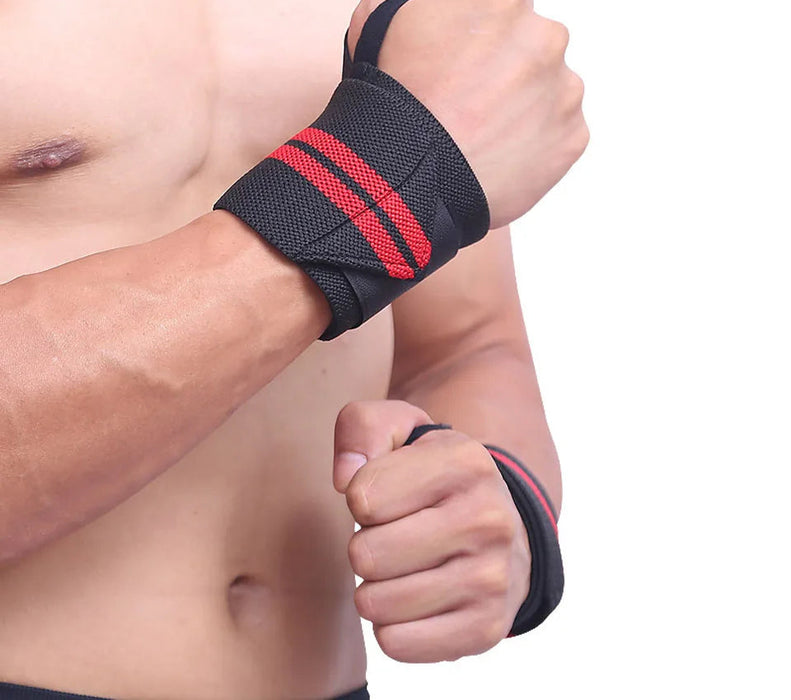 Pair of Extra Strength Wrist Support Straps For Weightlifting