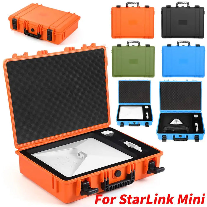 For Starlink Mini Kit Carrying Case Travel Case Waterproof Protective Case Organizer Storage Box For Starlink Mini Accessories
