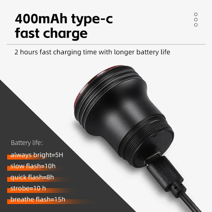 Smart Sensing Bike Tail Light Waterproof & Usb Charging