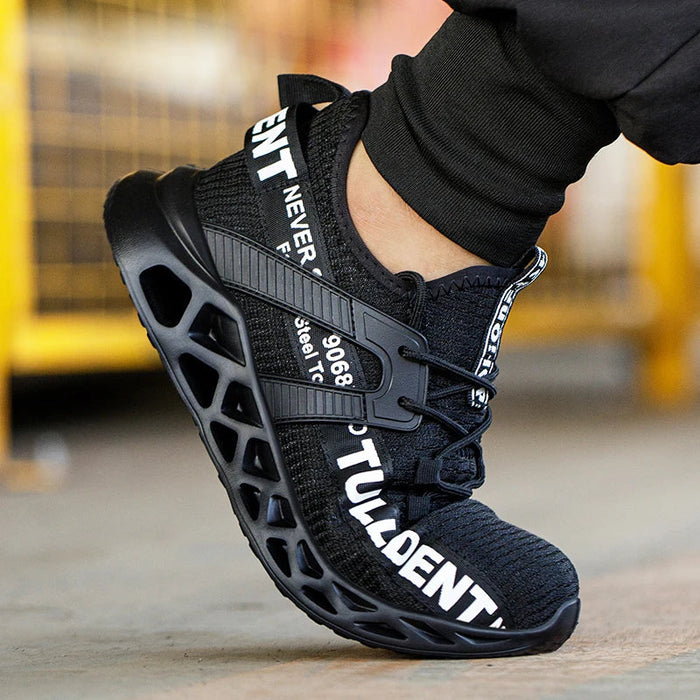 Mens Steel Toe Work Sneakers Anti Impact & Anti Piercing Indestructible Protection
