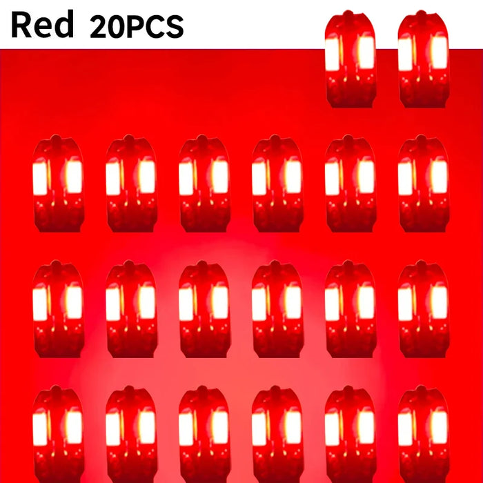 8Smd Canbus T10 Led Bulbs 20Pcs For Car Interior Map Dome Parking Signal Lights 12V