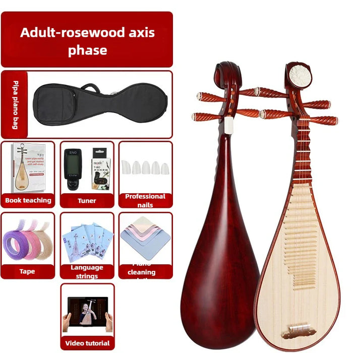 Chinese Classical Wooden Lute For Beginners And Professionals