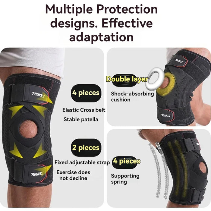 Knee Brace For Pain Relief With Gel Pad & Stabilizers Arthritis Meniscus Injury Recovery