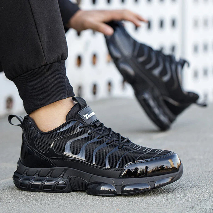 Mens  Anti Piercing Protection  Breathable Steel Toe Work Shoes