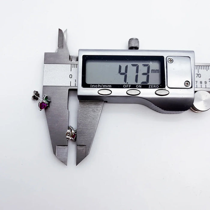 925 Sterling Silver Strawberry Stud Earrings 2022 Summer Gift