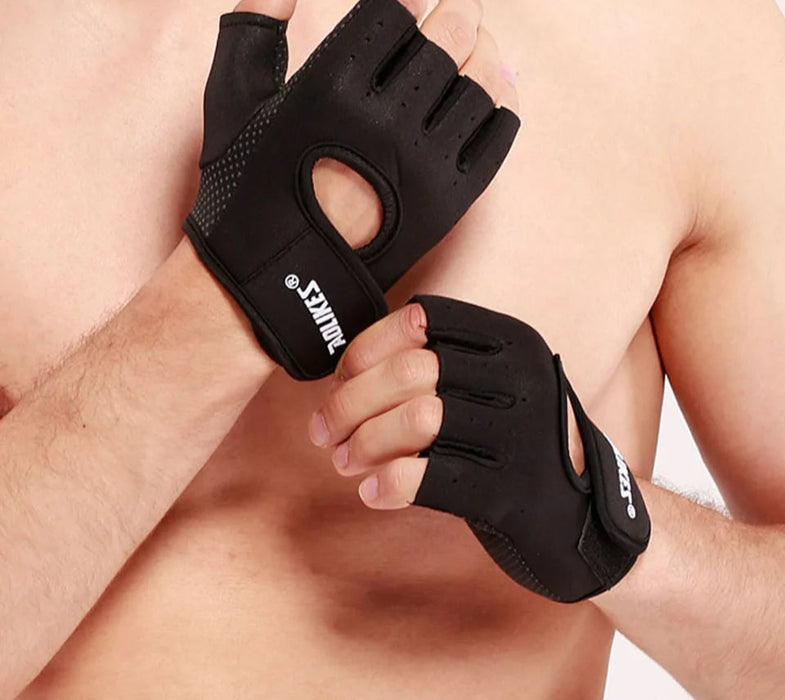 Pair of Breathable Fingerless Workout Gloves Gym & Cycling