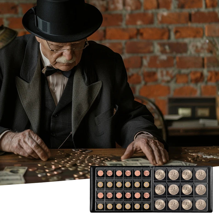 Coin Collection Book For 300 Pockets Storage Box For 20/25/27 Coins Organizer Case For Collectors