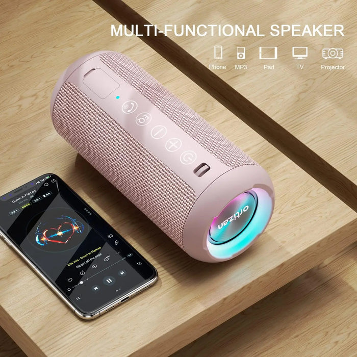 360 Degree Stereo Sound Bluetooth Speaker 24W Ipx7 30 Hrs Playtime