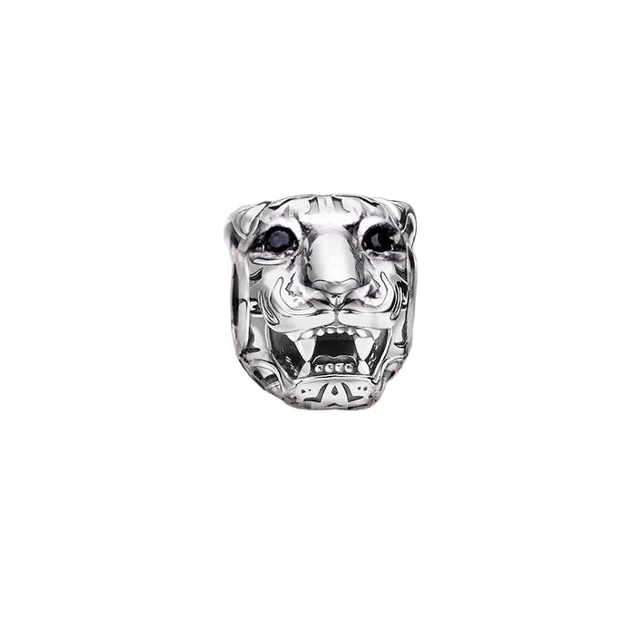 925 Sterling Silver Expressive Tiger Bead Charm For Jewelry Making Summer 2022 Accessories Fits European Bracelets Strength Symbol For Women And Men
