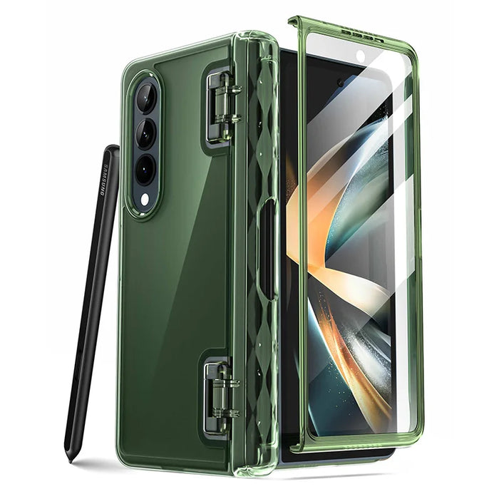 For Samsung Galaxy Z Fold 4 5G 2022 Cosmo Slim Stylish Protective Bumper Case With Built-In Screen Protector