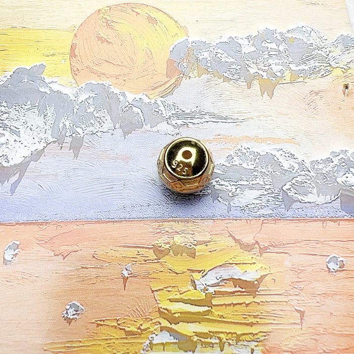 925 Sterling Silver Diy Charm High Quality Positive Energy Bead