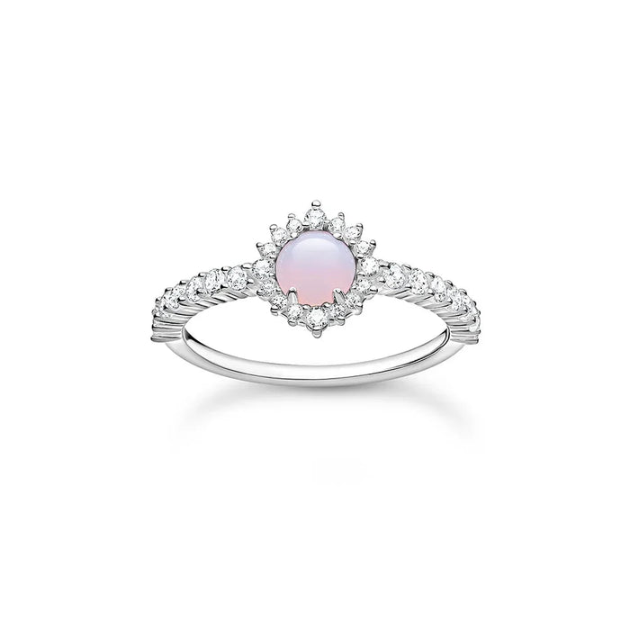 925 Sterling Silver Shimmering Stone Ring For Women