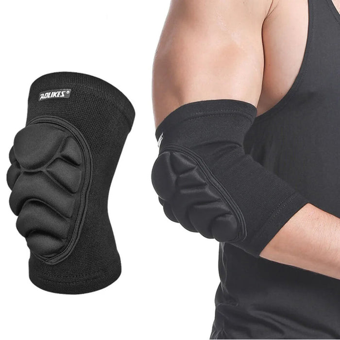Pair of Volleyball Elbow Pads Sponge Support For Basketball Tennis Football
