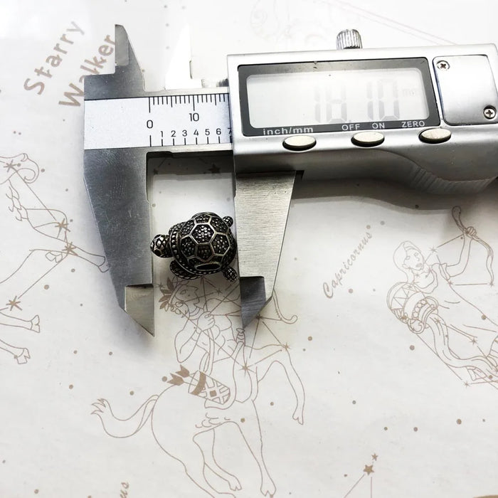 925 Sterling Silver Dark Green Turtle Beads Europe Jewelry For Women & Men