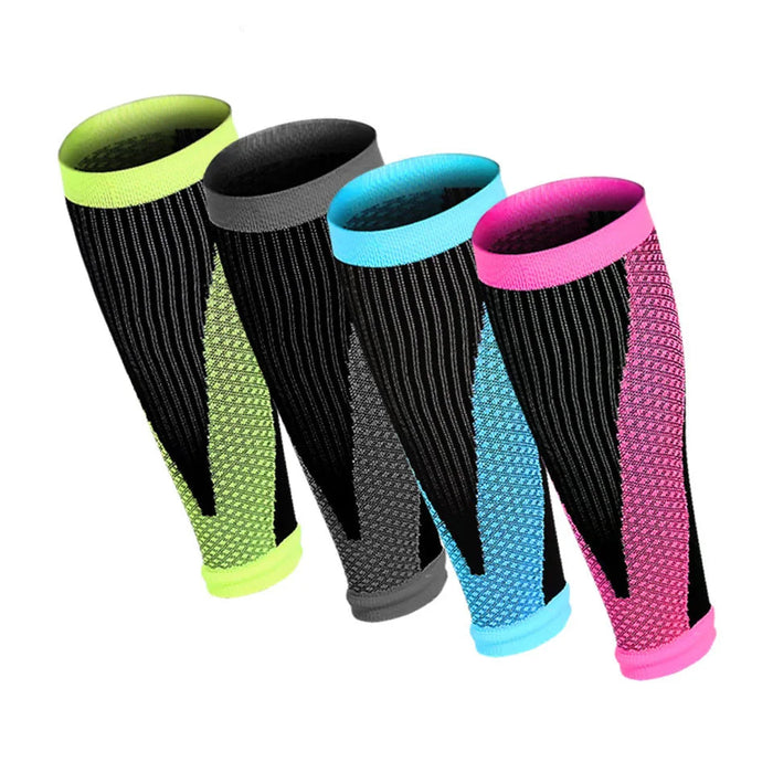 Pair of Compression Shin Guards For Soccer & Sports