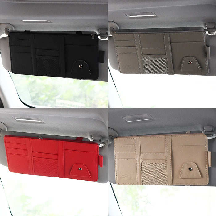 Car Sun Visor Sunglasses Holder & Organizer