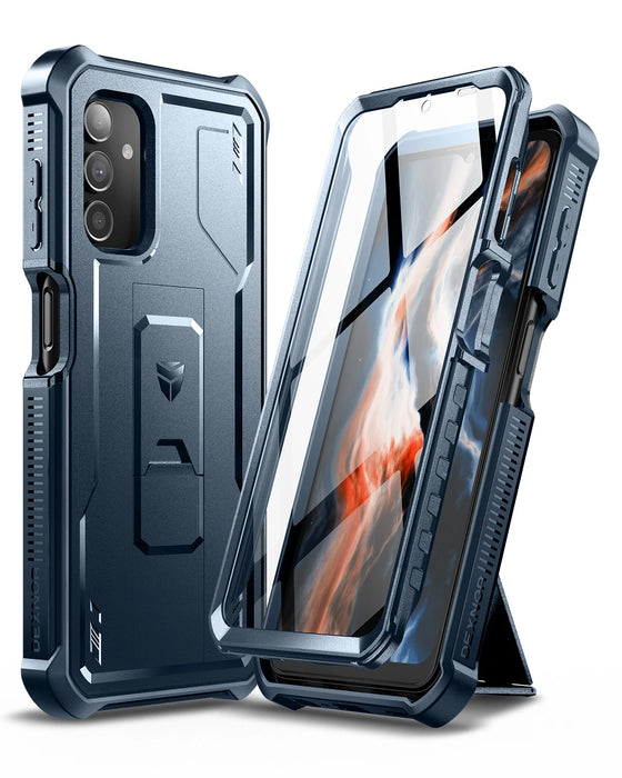 For Samsung Galaxy A13 5G Full Body Bumper Military Grade Armor Shockproof Shell Case Built In Screen Protector Kickstand
