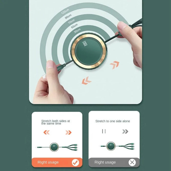 3 In 1 Fast Charging & Data Usb Cable For All Phones