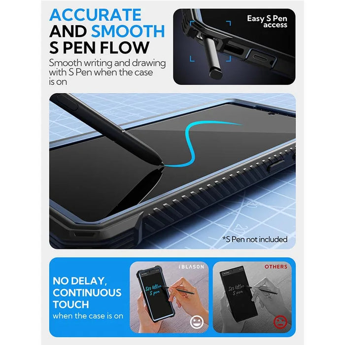 For Samsung Galaxy S25 Ultra 2025 Release 6.9 Inch Armorbox Rugged Case With Built-In Screen Protector