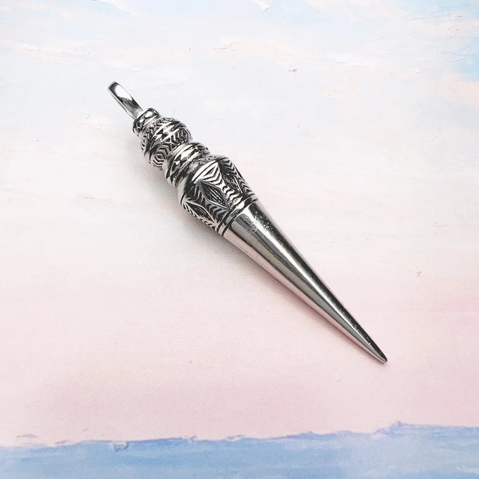 925 Sterling Silver Mystical Cone Pendant Winter Ornaments Ethnic Fine Jewelry Rebel Gift For Women & Men