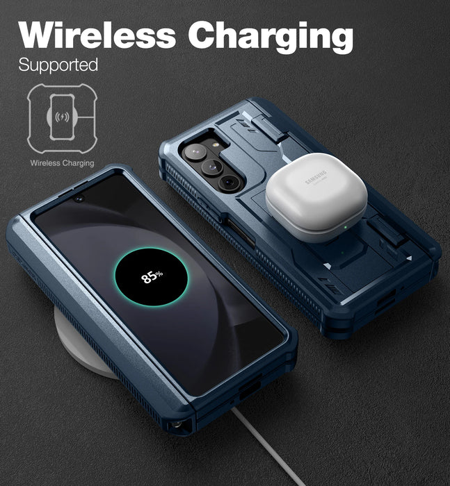 For Samsung Galaxy Z Fold 5 Full Body Shockproof Rugged Bumper Case With S Pen Slot & Built-In Screen Protector