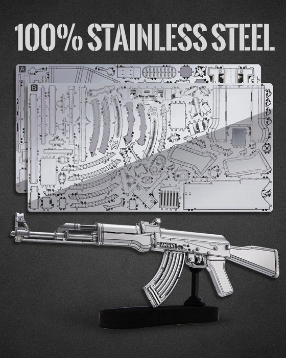 Adult 3D Metal Ak 47 Puzzle Kit For Diy Crafts & Gifts