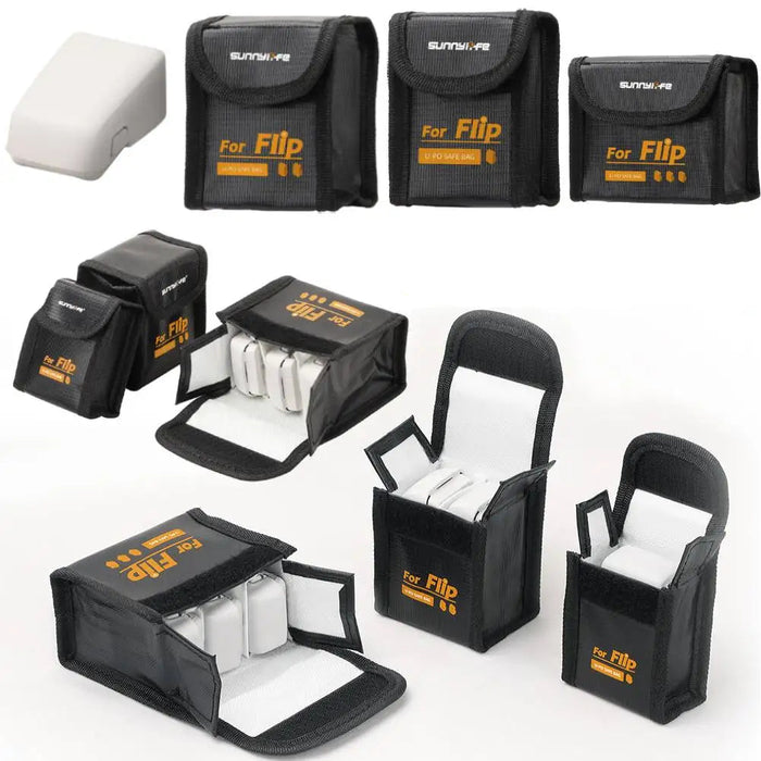 For Dji Flip Safety Battery Bag Explosion-Proof Protective Bag Battery Storage Case Battery Portable Carrying Case For Dji Flip