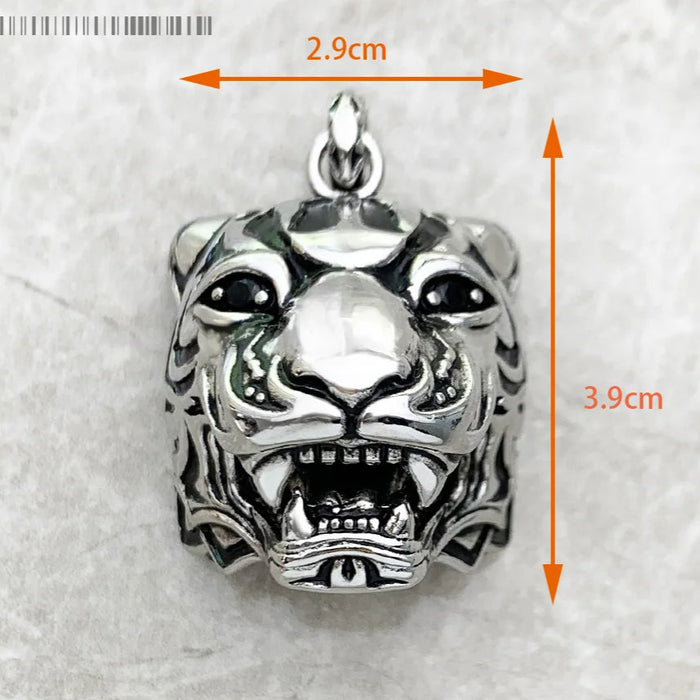 925 Sterling Silver Aztec Tiger Chakra Amulet Pendant Mythical Compass Jewelry For Women & Men