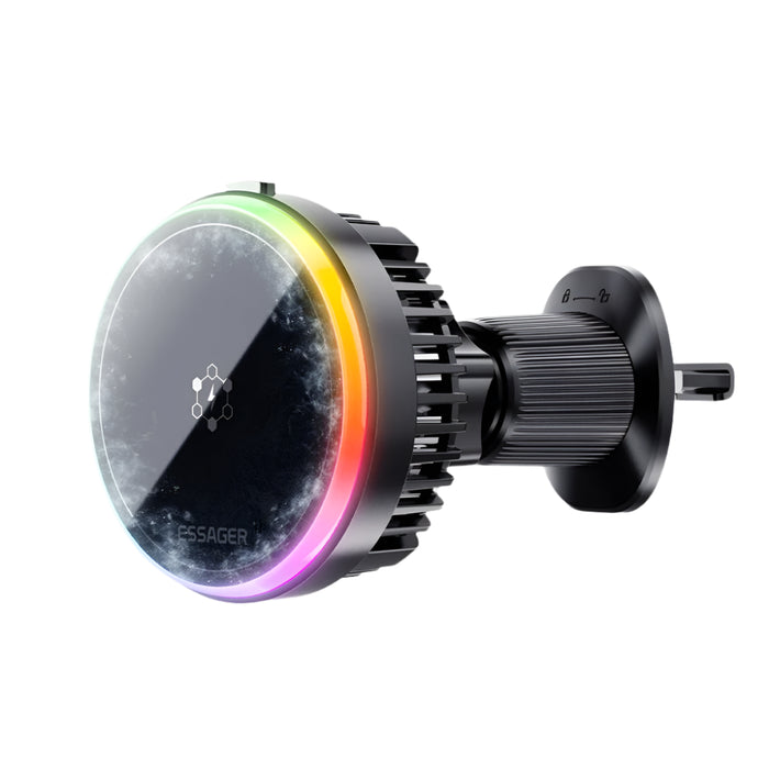 15W Ice Cooling Magnetic Wireless Car Charger For Iphone 16 15 14 13 12 Macsafe Car Phone Holder Fast Charging Station