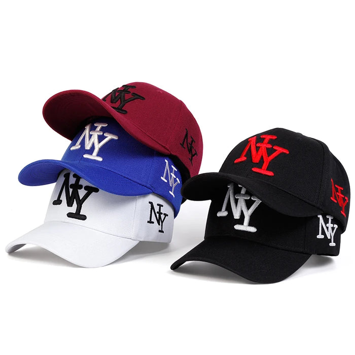 Ny Letter Embroidery Baseball Cap Adjustable Sun Hat
