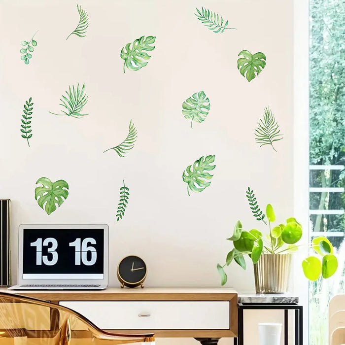 Colourful Leaf Wall Stickers For Home Decor